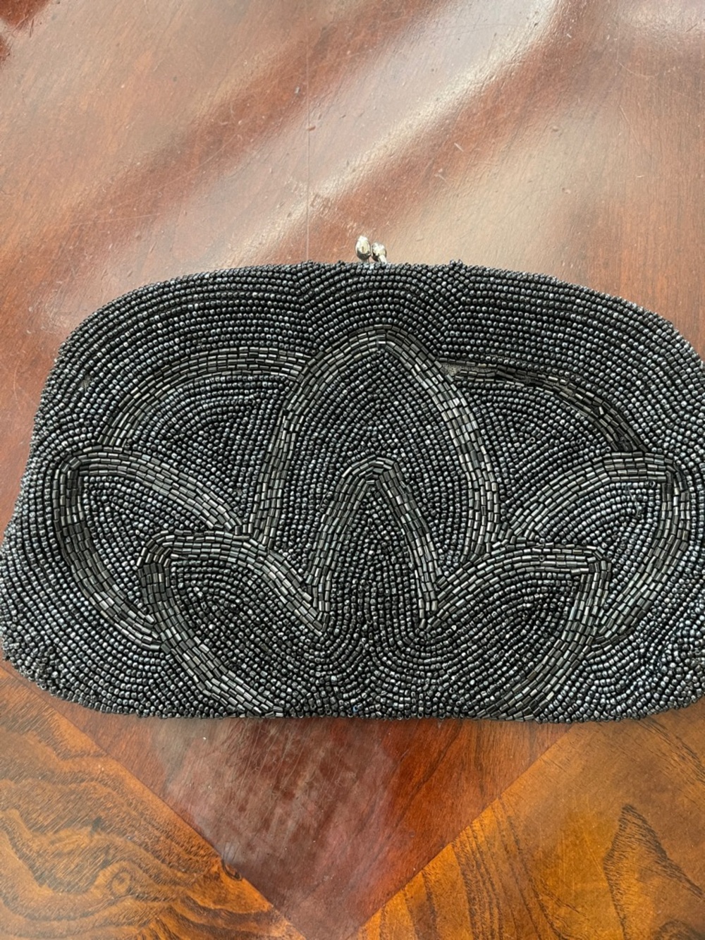 Beaded Black Evening Clutch vintage